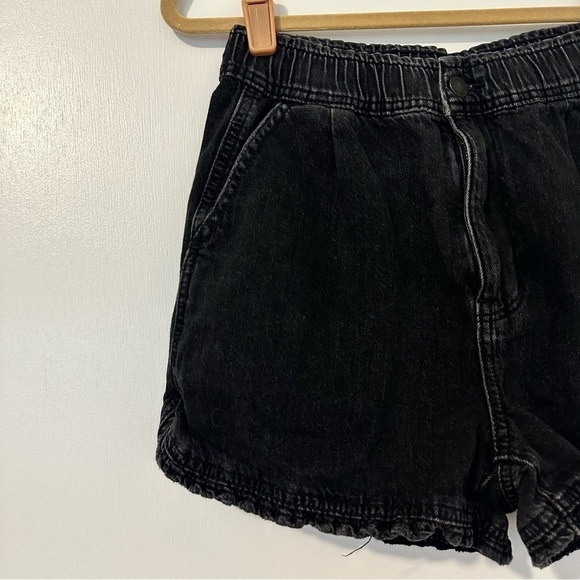 American Eagle Black Washed Jean Shorts - Picture 4 of 5